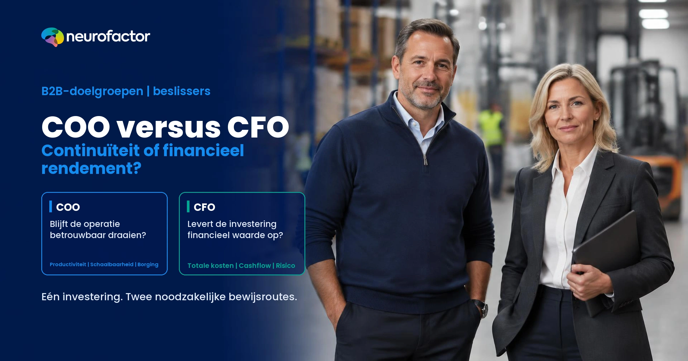 COO en CFO beoordelen dezelfde automatiseringsinvestering op operationele continuïteit en financieel rendement.