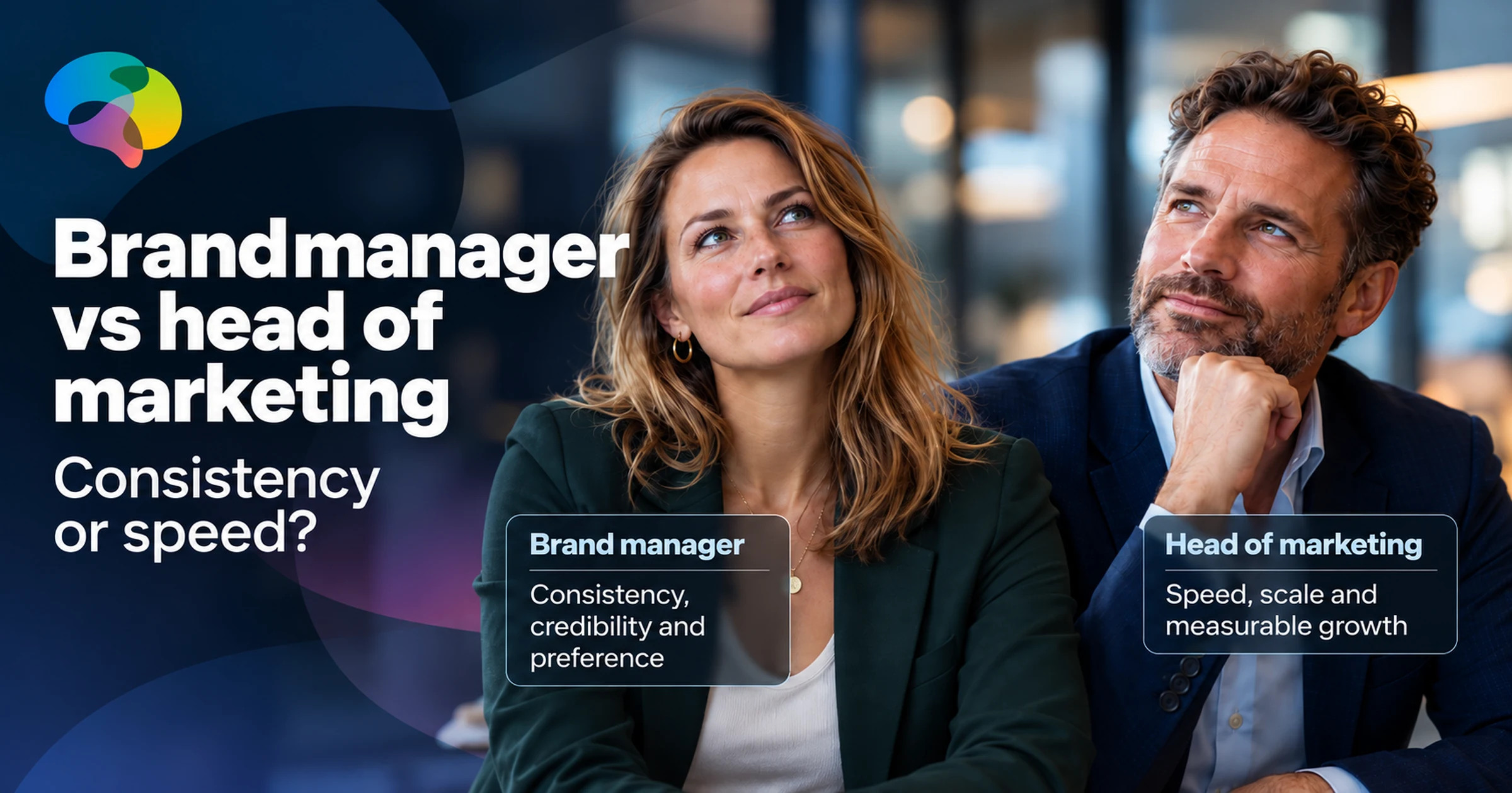 Brand manager and head of marketing as two different buying roles within marketing.