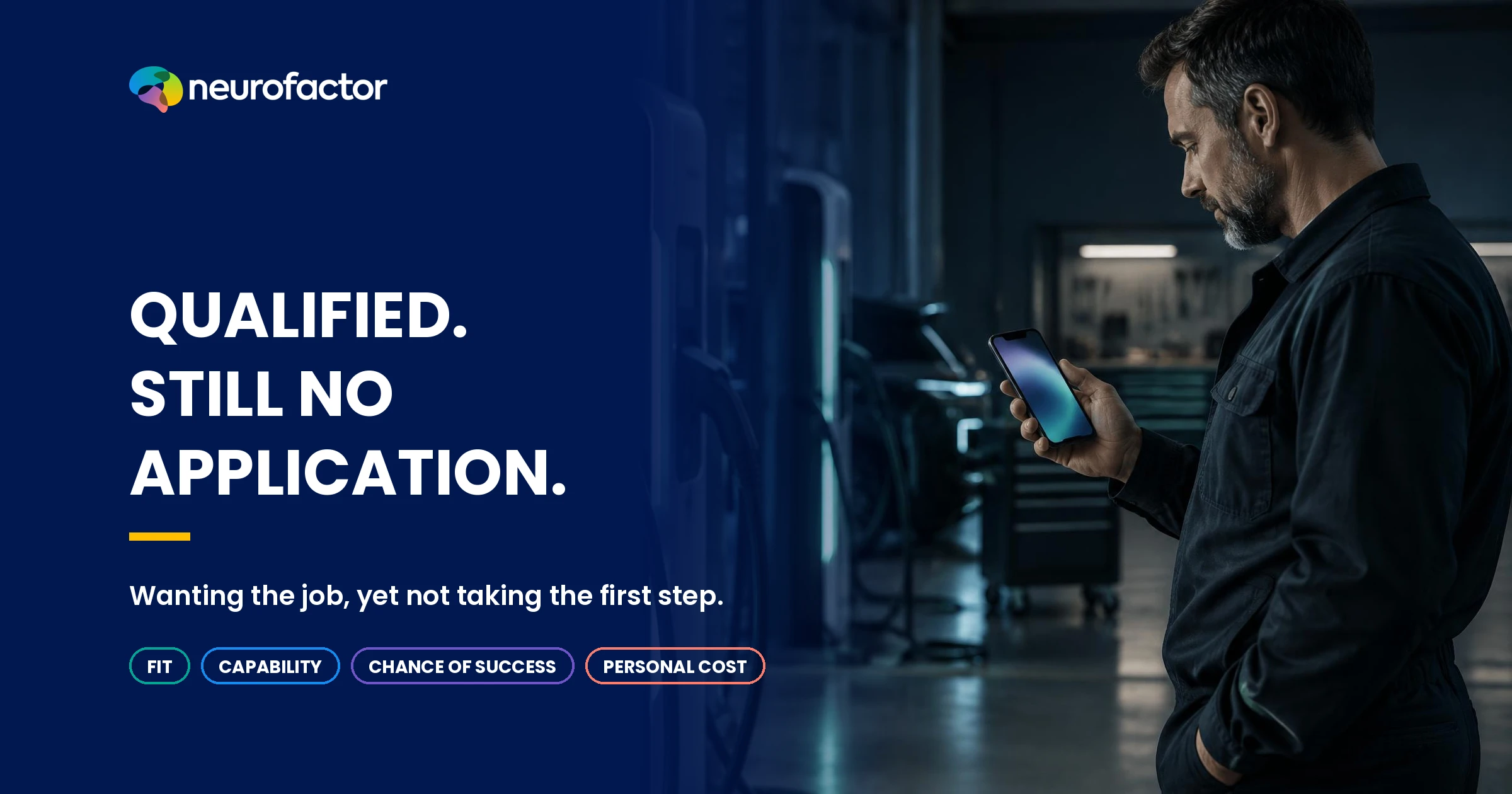 Qualified technician pauses before applying for a relevant technical role.
