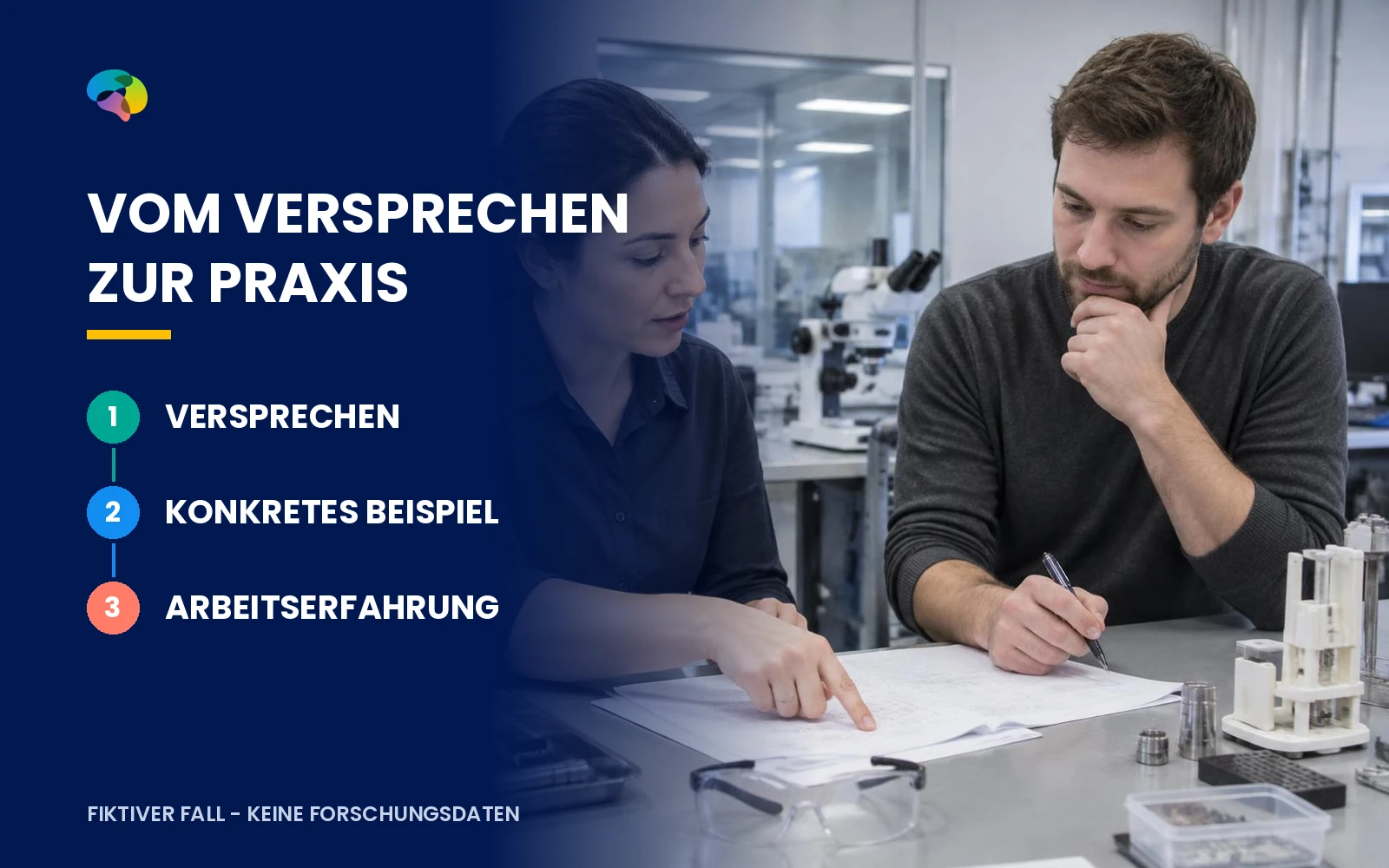 Fiktive Qualitätsingenieure besprechen eine Verbesserung im Arbeitsalltag eines Medizinprodukteherstellers.