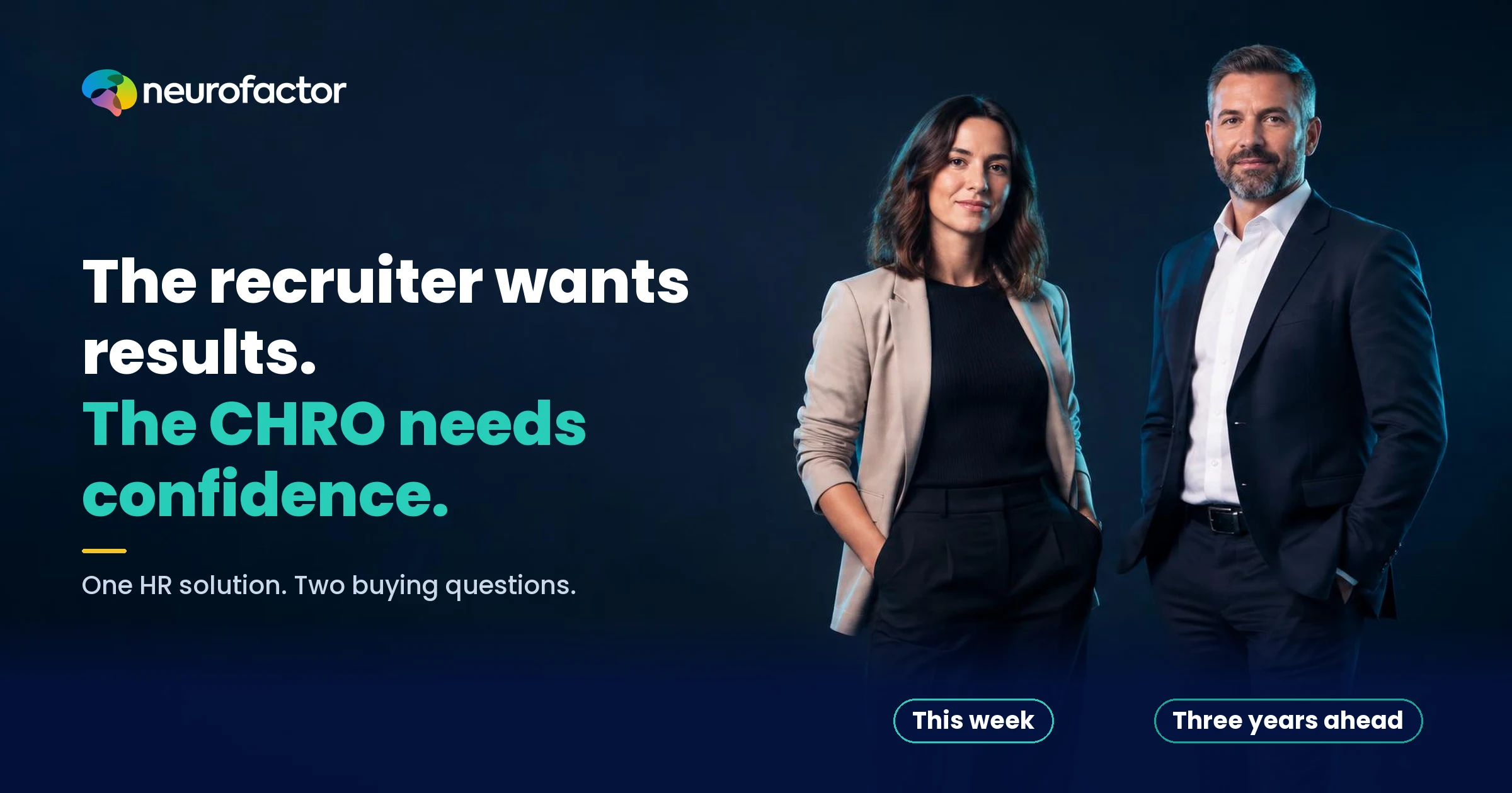 Recruiter and CHRO view the same HR solution through short-term candidate outcomes versus long-term organisational impact and risk.