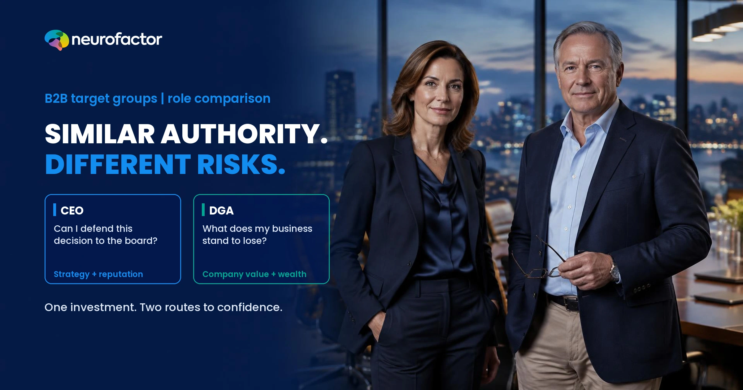 A CEO and Dutch owner-director assess the same strategy through institutional reputation versus company value and wealth exposure.